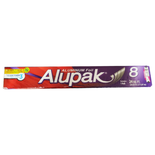 Papel de Aluminio "ALUPACK" 7.5mts x 30cm